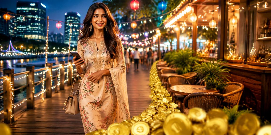 Mobile view of t820dw casino app on kurti wearing player