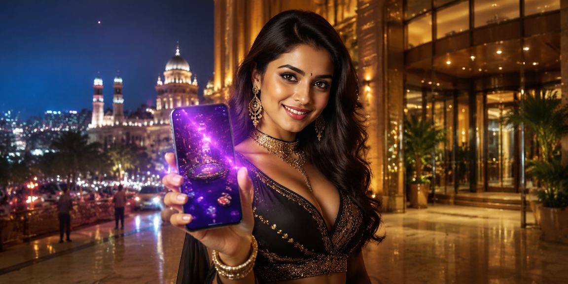 Player enjoying lottery games online on mobile device